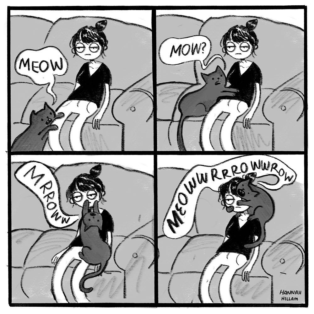 12 Ilustrasi kebiasaan manusia bareng hewan peliharaannya, kocak