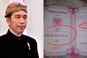 Orangtuanya ngefans berat, bayi ini dinamai Joko Widodo Ma'ruf