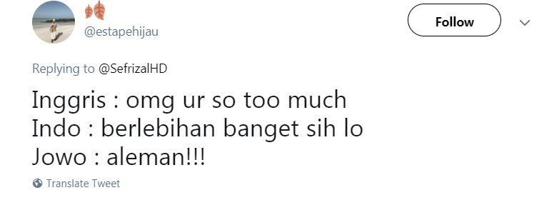 10 Cuitan lucu ini buktikan bahwa bahasa Jawa itu simpel