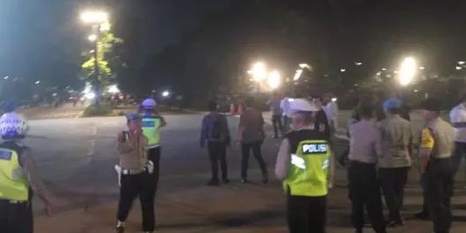 Ini keterangan polisi soal ledakan di dekat nobar debat capres