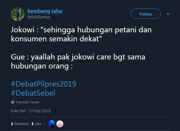 13 Cuitan lucu 'Debat Sebel Pilpres' ini kocaknya bikin nyengir