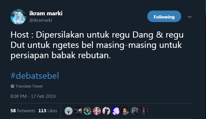 13 Cuitan lucu 'Debat Sebel Pilpres' ini kocaknya bikin nyengir