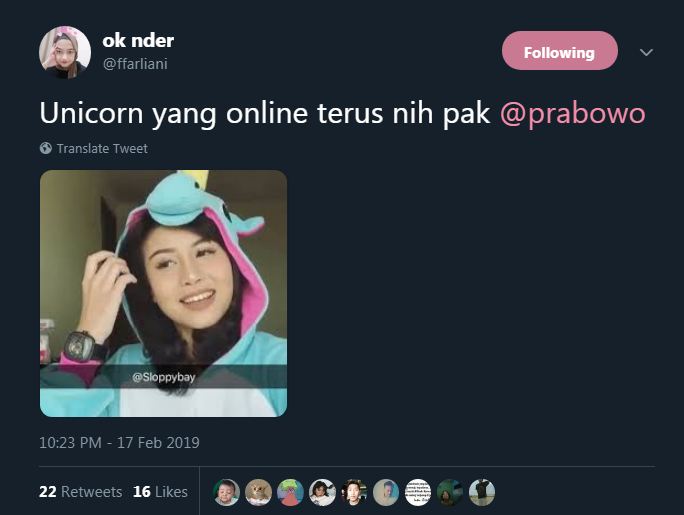 13 Cuitan lucu soal unicorn di debat capres ini bikin nyengir