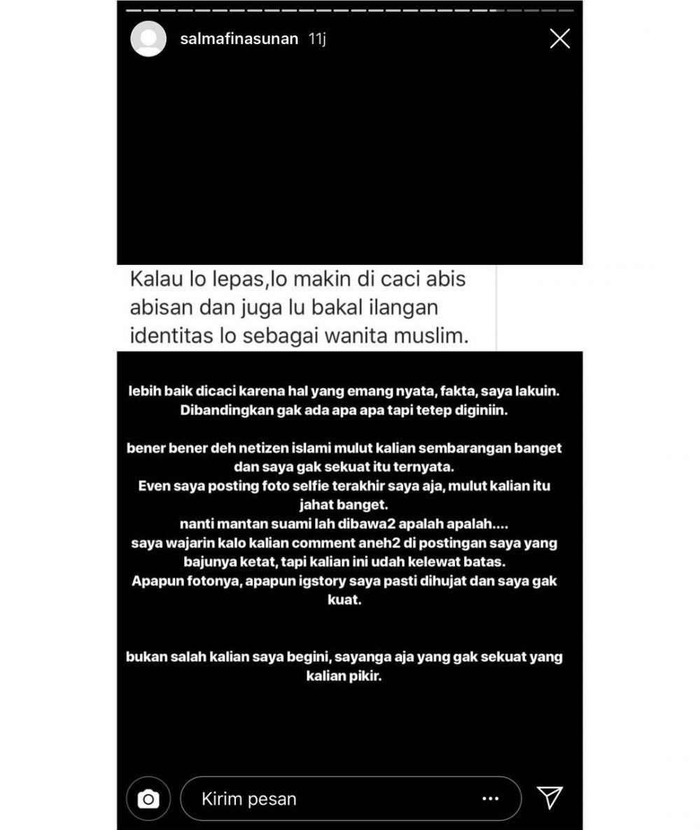 Salmafina pamer penampilan baru, kini lepas hijab