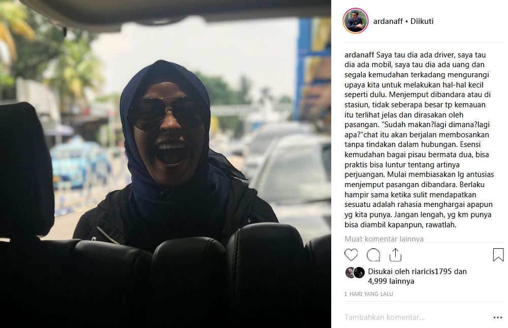 Ungkapan Arda Naff untuk Tantri Kotak ini bikin meleleh