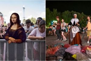 10 Editan foto unik andai sosok di lukisan klasik hadiri konser