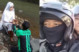 Kisah romantis driver ojek online dan penumpang menuju pelaminan