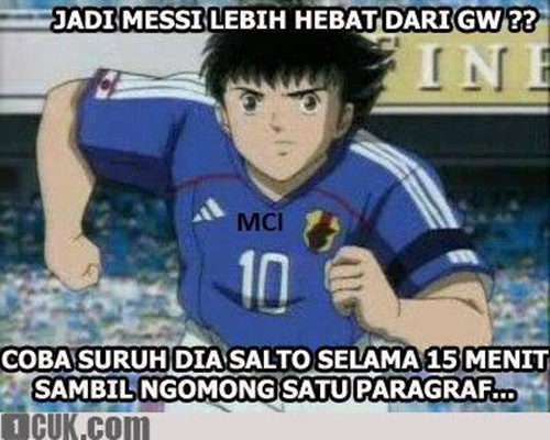 10 Meme lucu tendangan Captain Tsubasa ini bikin nyengir sendiri