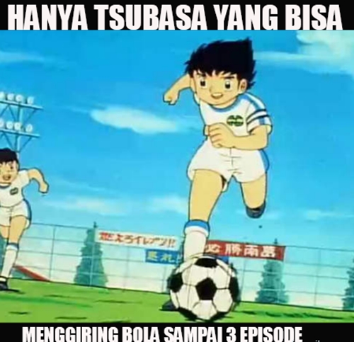 10 Meme lucu tendangan Captain Tsubasa ini bikin nyengir sendiri