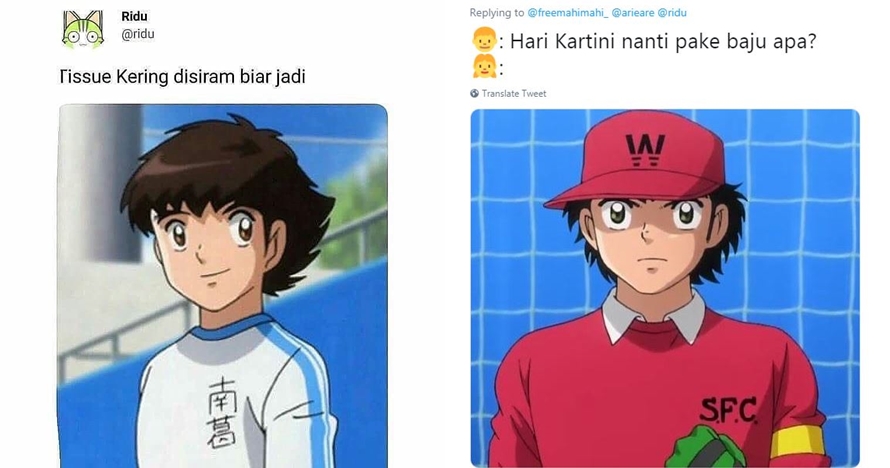 11 Pelesetan lucu karakter Captain Tsubasa ini bikin ngakak