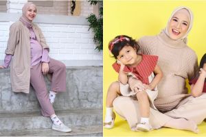 Tak melulu rok, ini 10 gaya seleb hamil kenakan outfit celana