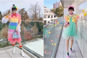 10 Gaya unik Diana Rikasari, patung lilinnya dipamerkan di Swiss