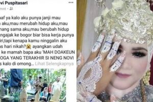 Sudah dirias, mempelai wanita ini syok usai tahu kekasihnya tewas