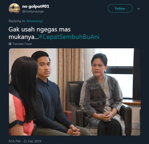 10 Ekspresi lucu Kaesang saat ikut Jokowi jenguk Ani Yudhoyono