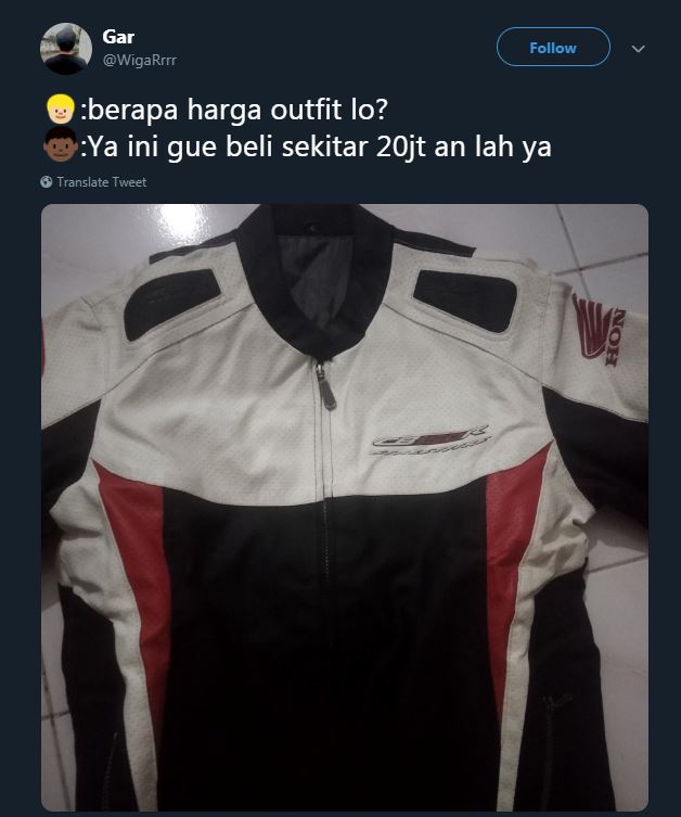 10 Cuitan lucu 'berapa harga outfit lo' ini bikin nyengir sendiri