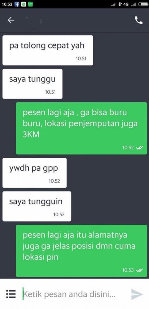 Diburu-buru penumpang, 10 balasan driver ojek online ini nampol