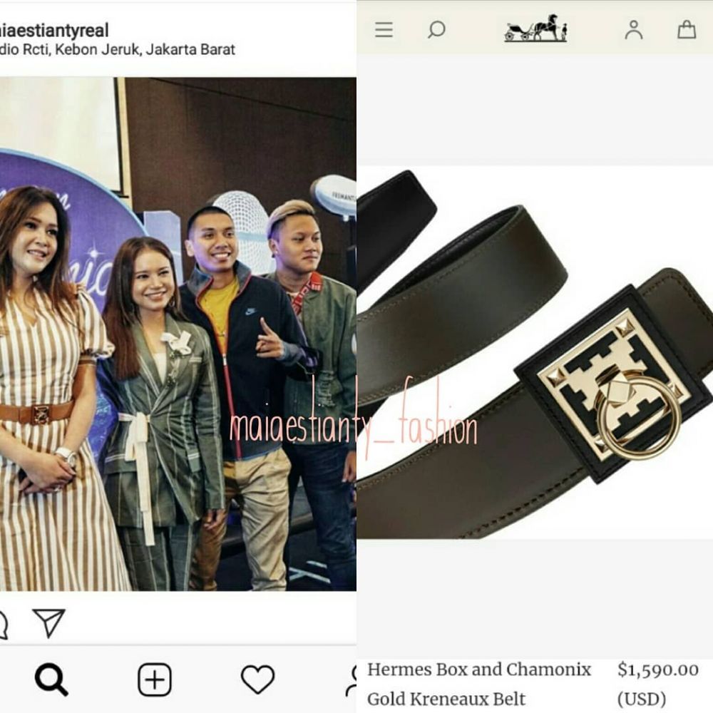 Harga 8 ikat pinggang Maia Estianty, ada yang setara motor sport