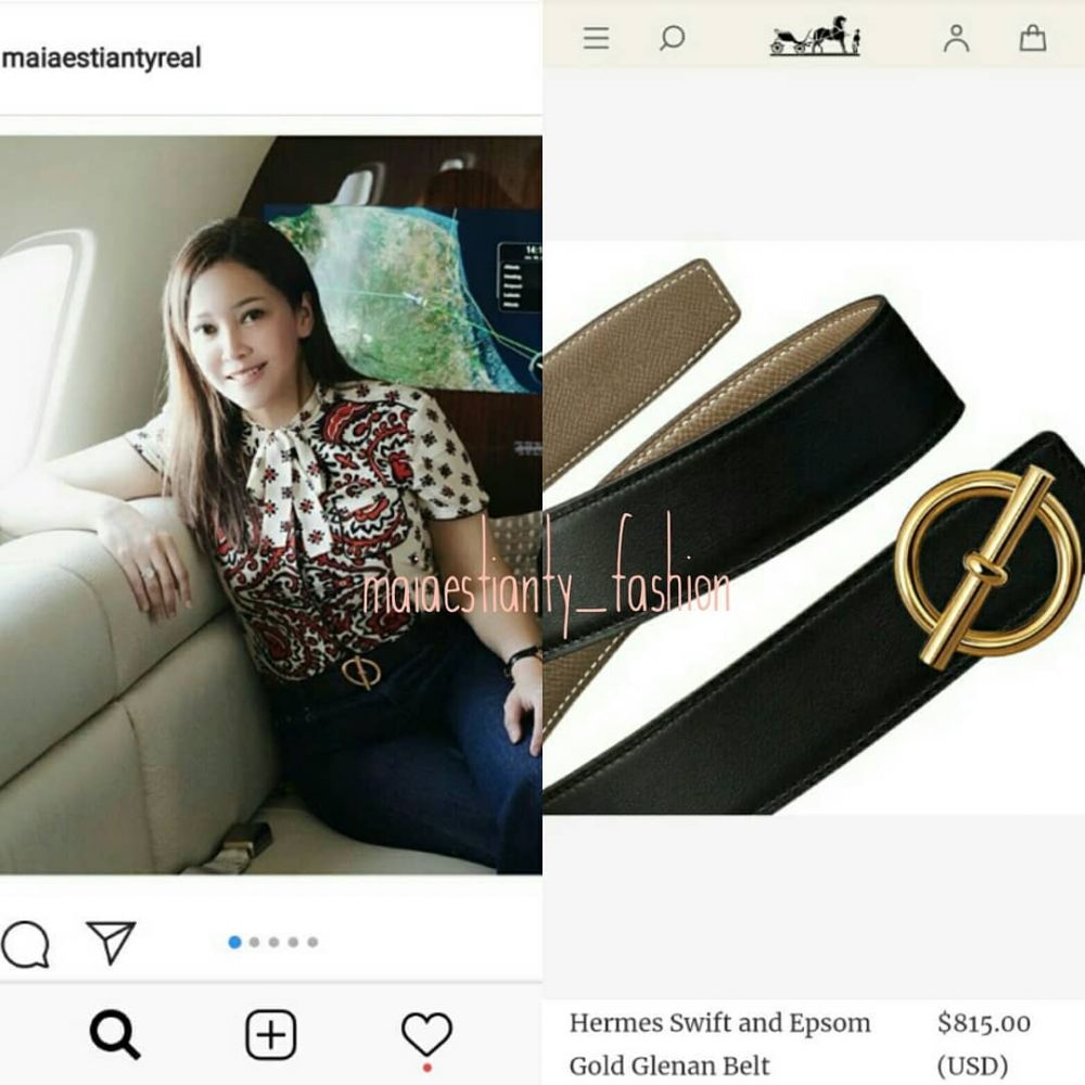 Harga 8 ikat pinggang Maia Estianty, ada yang setara motor sport