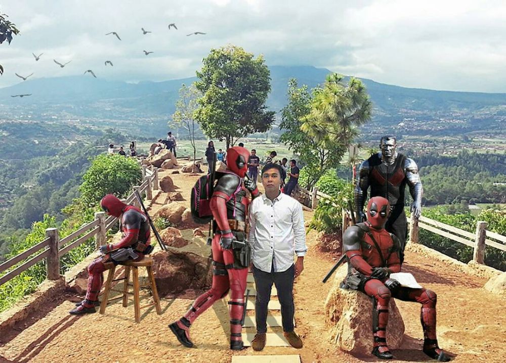 10 Foto editan lucu superhero beraksi di Indonesia, konyol abis
