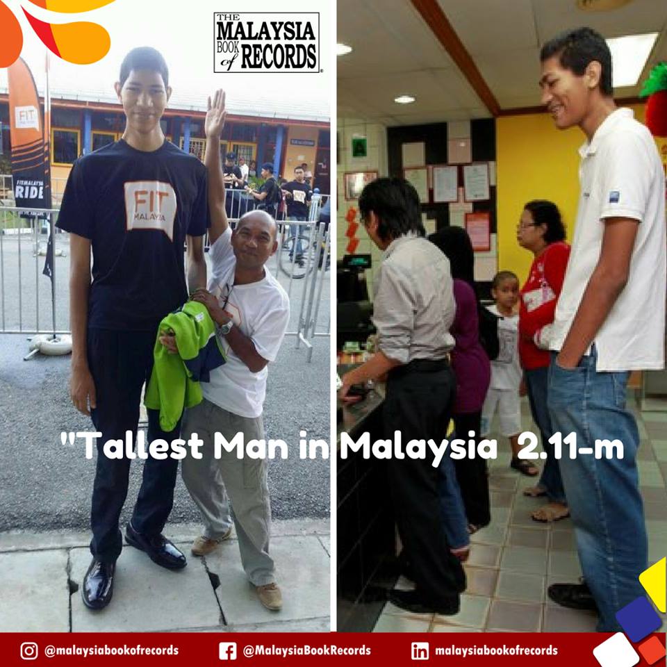 Kisah Azli Hisyam, pria tertinggi di Malaysia dengan 220 cm