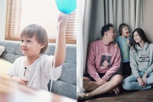 7 Momen manis perayaan ulang tahun Bjorka, bentuk kuenya unik