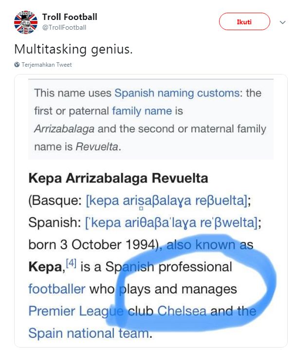 10 Meme lucu saat kiper Chelsea menolak diganti, timnya pun kalah