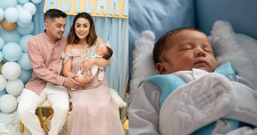 10 Momen akikah putra Selvi Kitty, serba biru & penuh balon