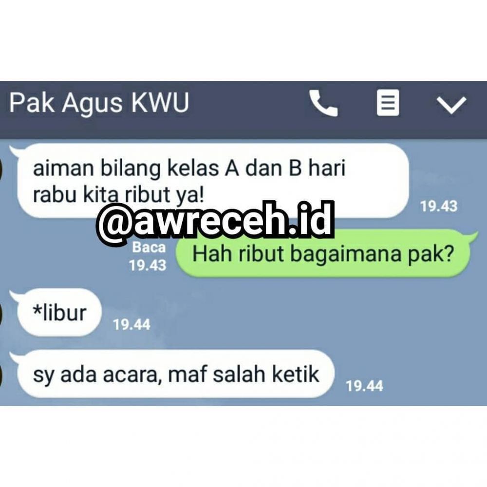 12 Chat lucu dikira ngegas ini bikin pengen ketawa