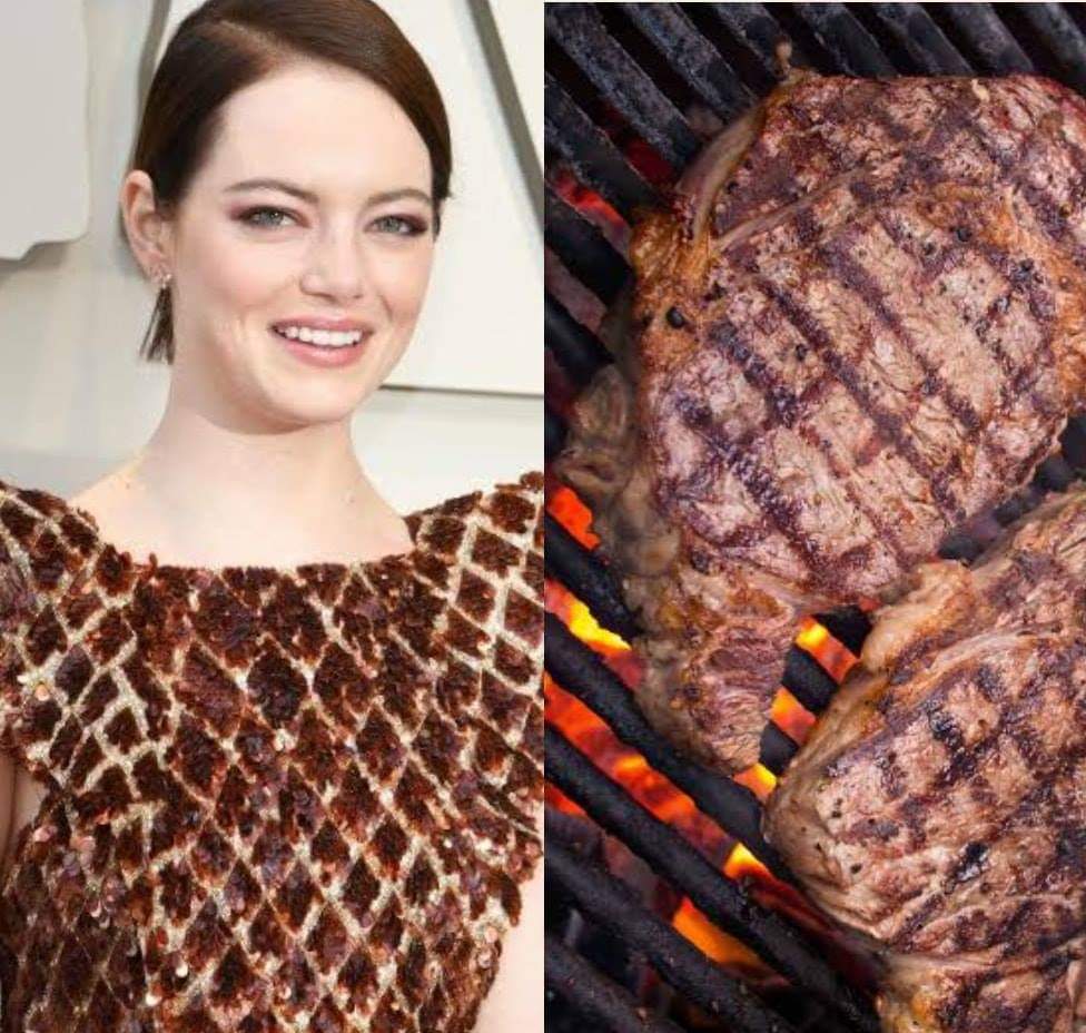 9 Cocoklogi busana Emma Stone di Oscar 2019, ada mirip salak