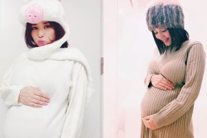 Hamil bayi kembar, ini 7 potret Sora Aoi pamer perut buncit