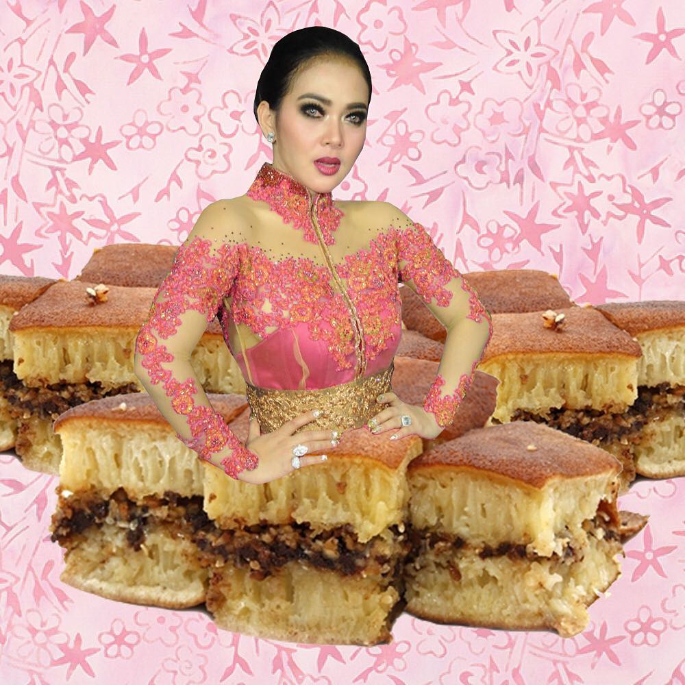 20 Foto editan lucu fashion Syahrini digabungkan dengan makanan