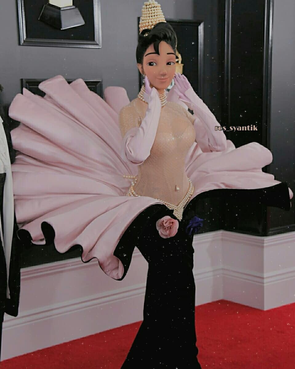 10 Editan foto tokoh kartun di red carpet, ada Kak Ros Upin Ipin