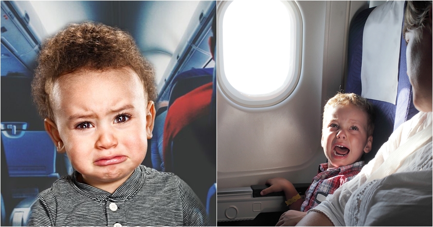 Cara ibu minta maaf saat bayinya menangis di pesawat ini 