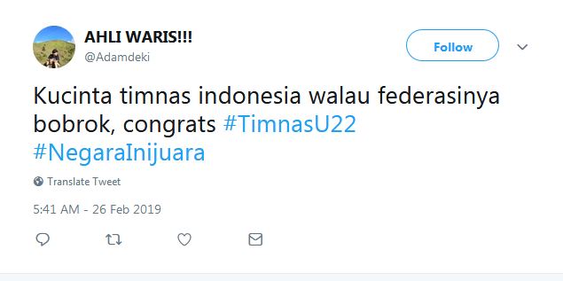 15 Cuitan lucu rayakan Indonesia juara Piala AFF U-22