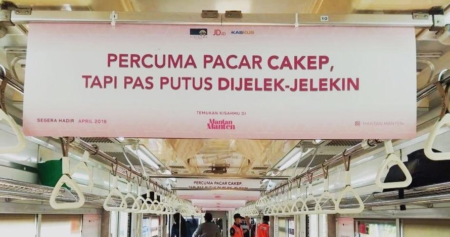 6 Tulisan soal mantan di KRL ini bikin baper yang baru putus
