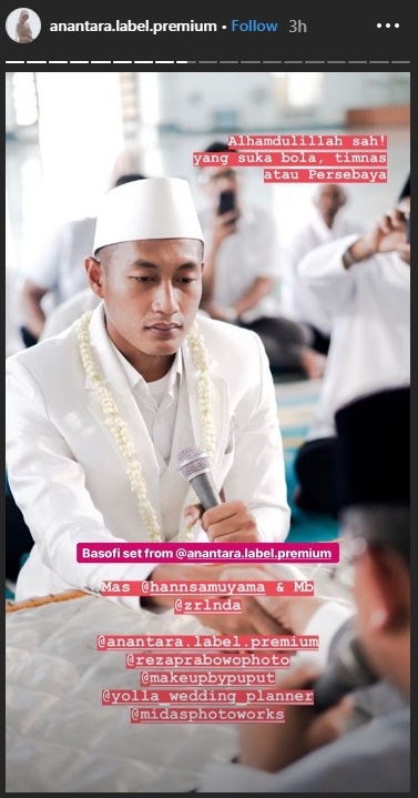 7 Momen bahagia akad nikah Hansamu Yama dan kekasihnya