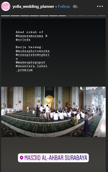 7 Momen bahagia akad nikah Hansamu Yama dan kekasihnya