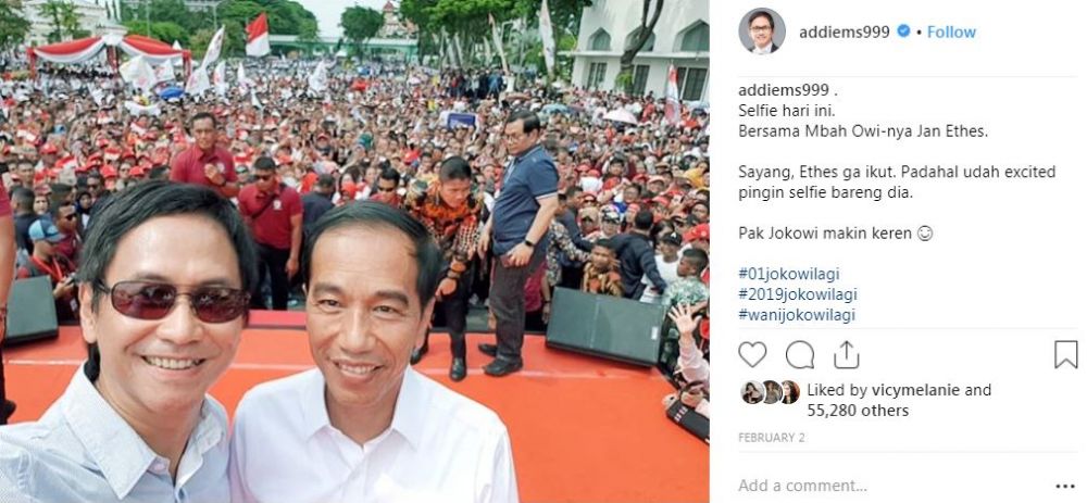 Meski nggak nyaleg, 8 seleb ini terang-terangan pilih Jokowi
