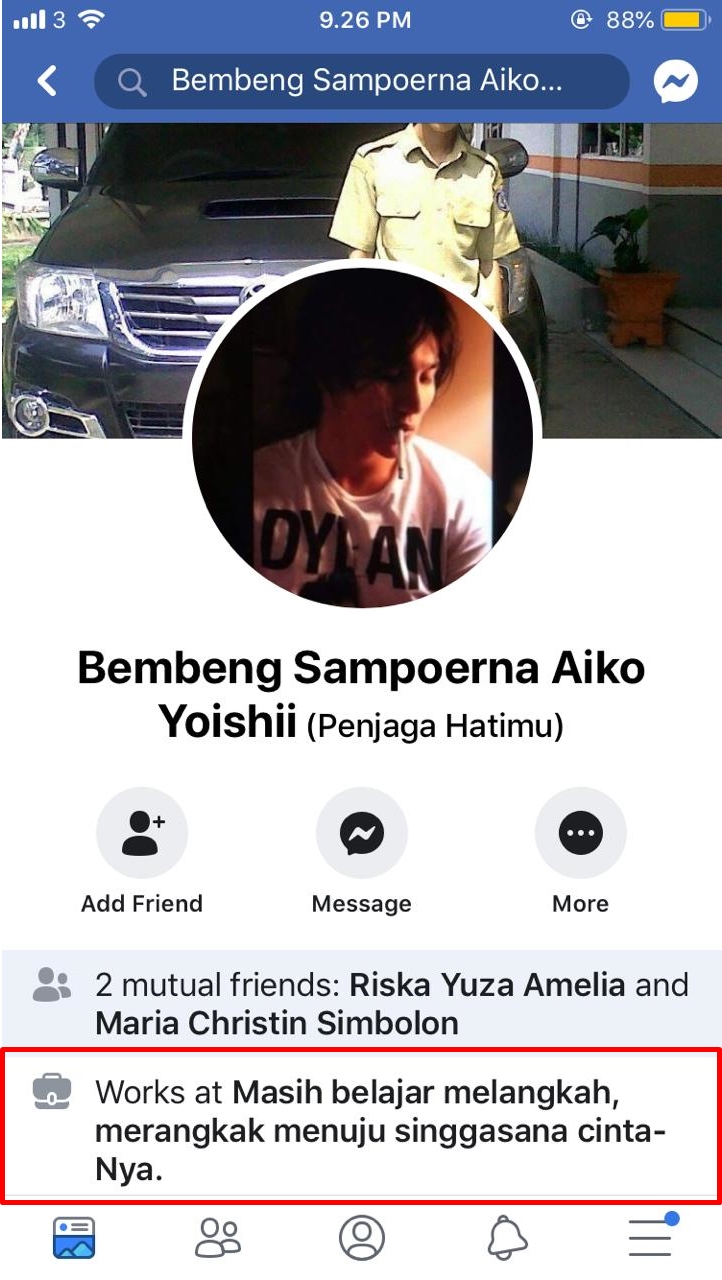 15 Akun Facebook ini nama profesi & sekolahnya absurd abis