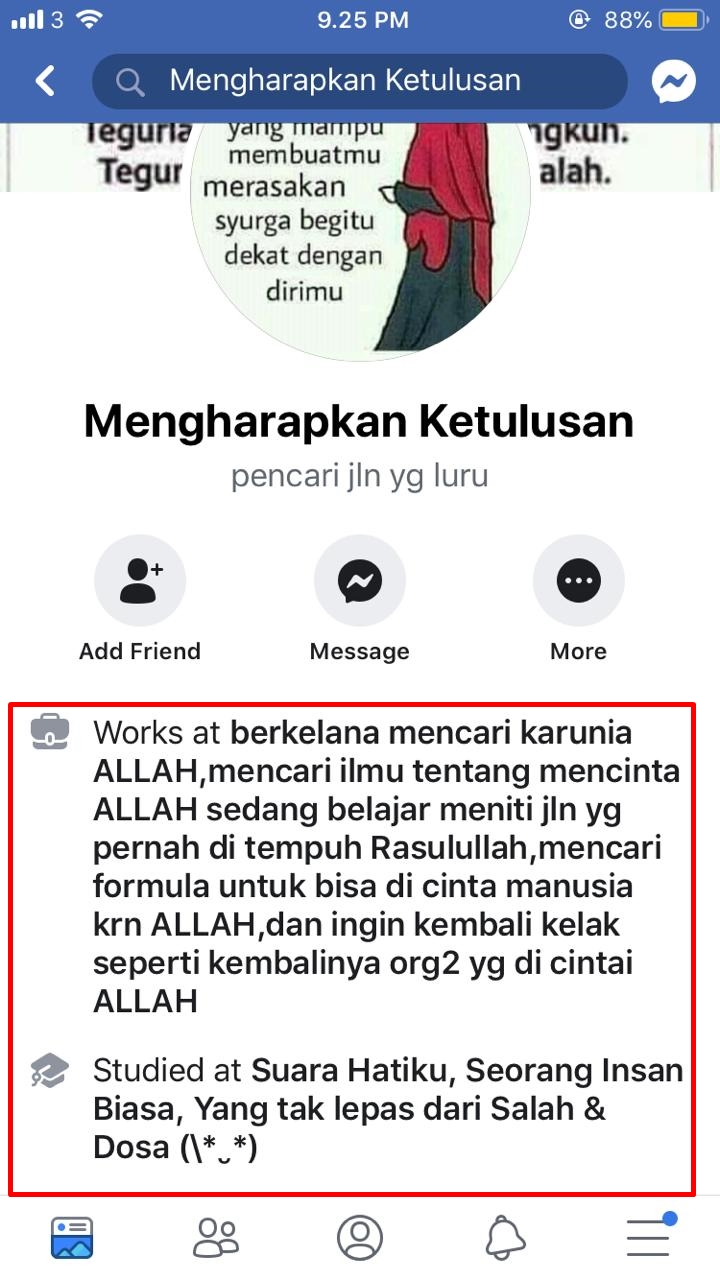 15 Akun Facebook ini nama profesi & sekolahnya absurd abis