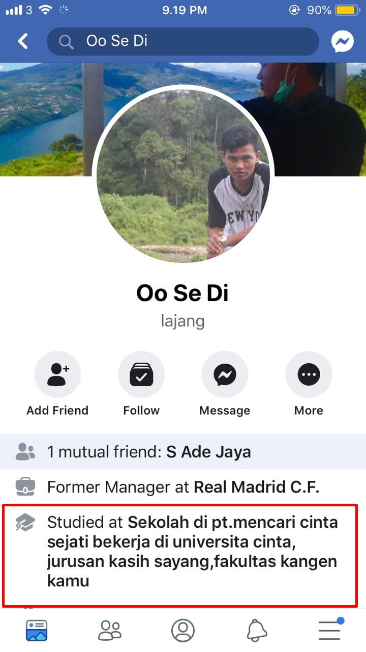 15 Akun Facebook ini nama profesi & sekolahnya absurd abis