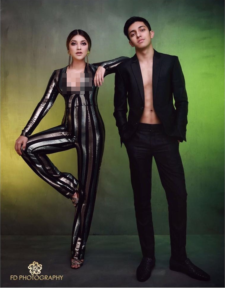 7 Gaya pemotretan Sarah Azhari & putranya, bak sepasang kekasih