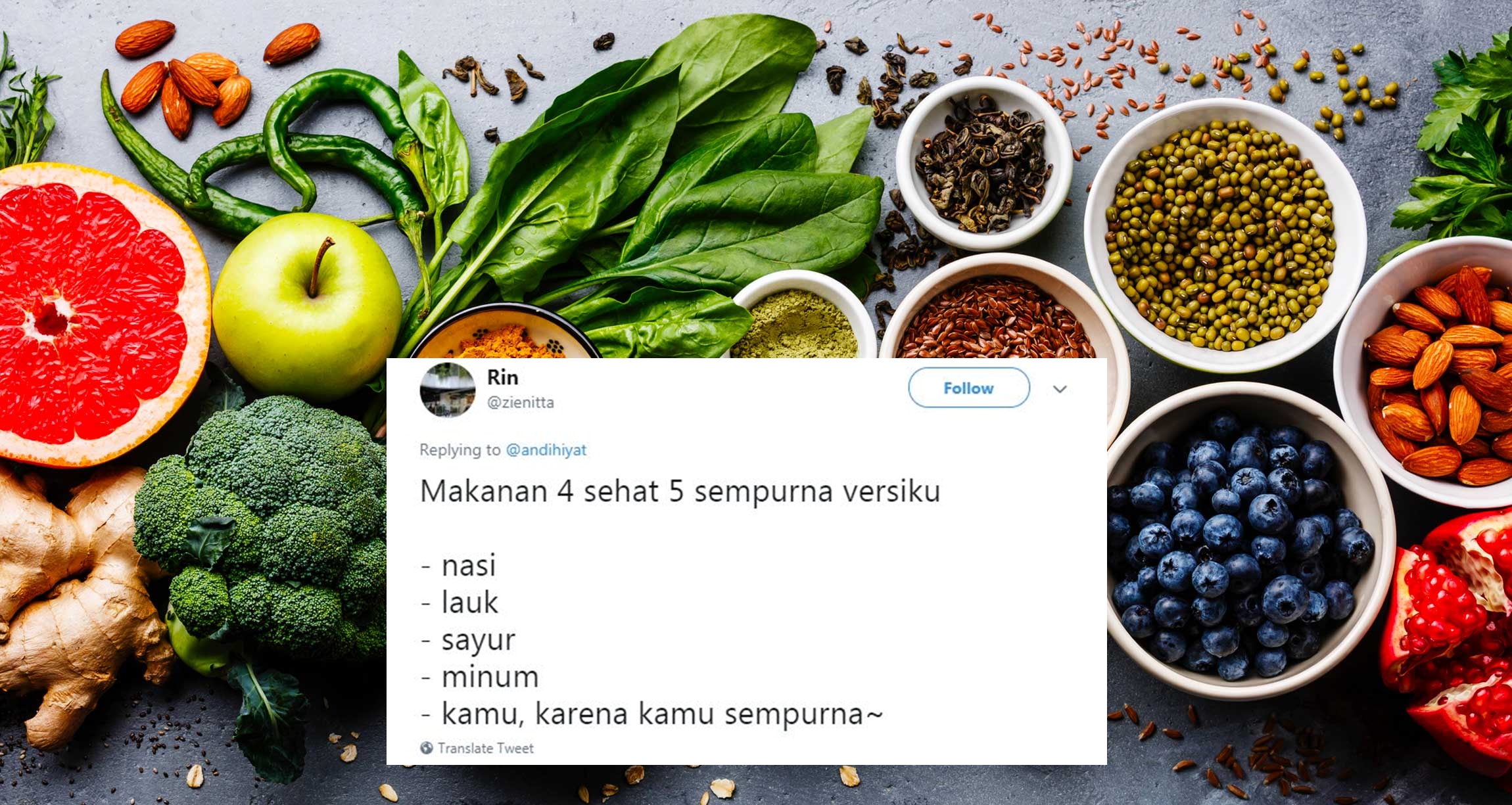 10 Varian menu 4 sehat 5 sempurna ini malah bikin tepuk jidat