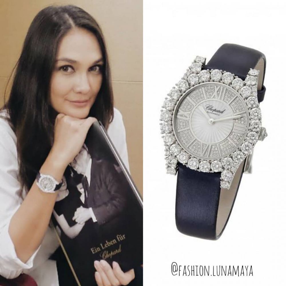 9 Koleksi jam tangan Luna Maya, ada yang bertabur berlian