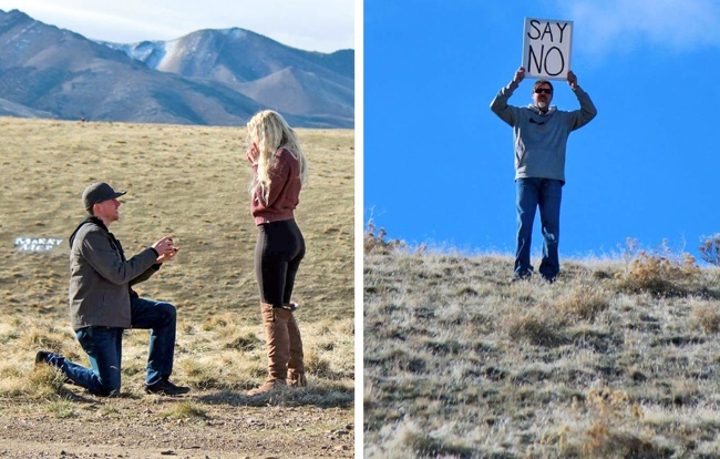 12 Foto couple ini gagal romantis kalau di zoom, kocak