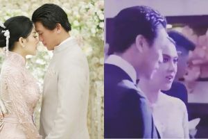 Momen resepsi pernikahan Syahrini-Reino dengan adat Sunda di Jepang