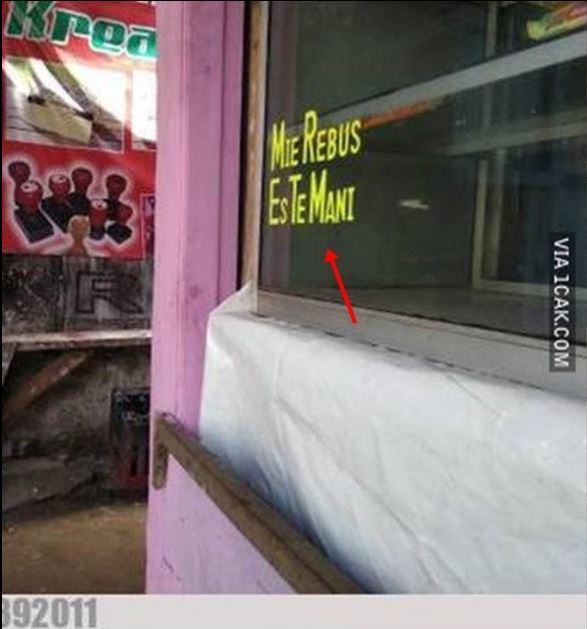 8 Tulisan kocak 'kurang huruf' di tempat umum, auto salah paham