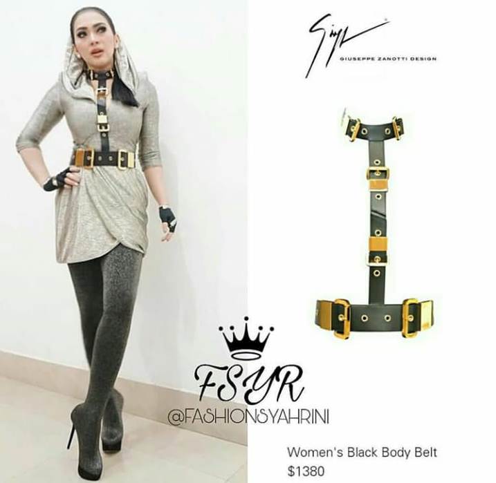 12 Koleksi ikat pinggang Syahrini, ada seharga motor matic premium