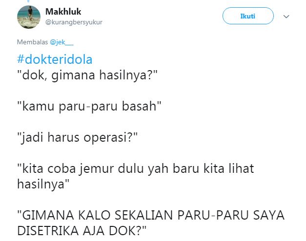 10 Cuitan lucu 'tanya dokter' ini recehnya dijamin bikin tepuk jidat