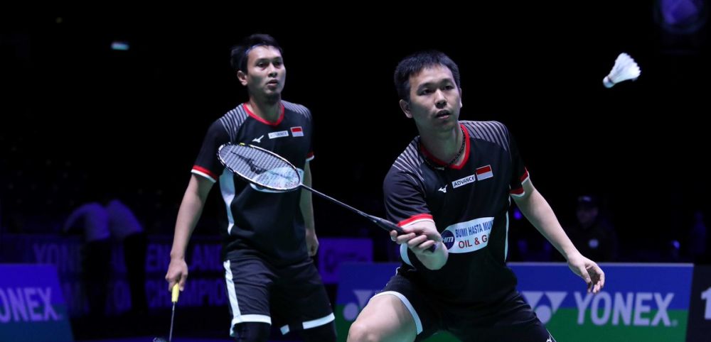 10 Potret kemenangan Ahsan/Hendra, juara All England 2019